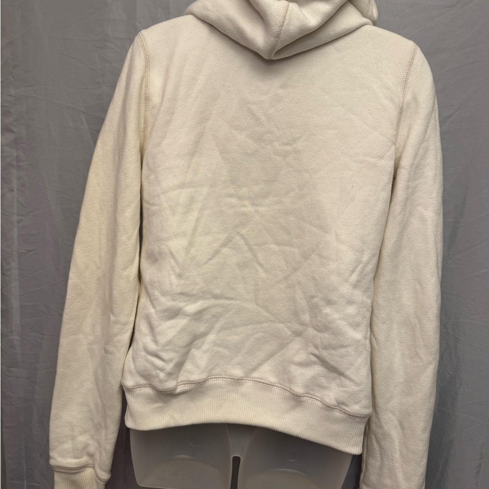 Hollister Y2K Vintage Fur Lined Hoodie-Cream - Picture 4 of 7